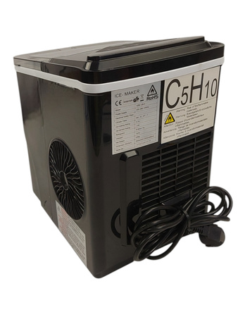 Kostkarka do lodu Fooing HZB-12B-S czarna 120W 2L 12kg/dobę