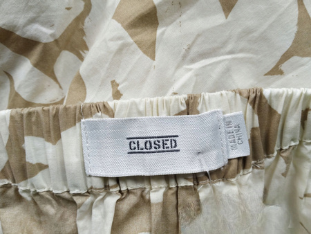 LETNIA SPÓDNICA BIAŁO-BRĄZOWA CLOSED ROZ.M