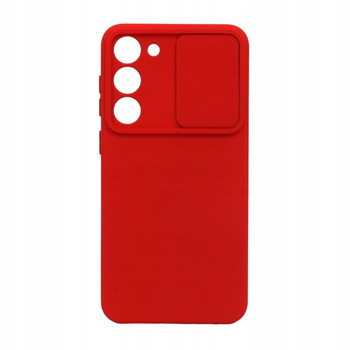 Etui Plecki z osłoną obiektywów do Samsung Galaxy S21 FE czerwone
