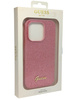 Oryginalne etui Plecki do Iphone 14 PRO CASE GUESS brokat/róż