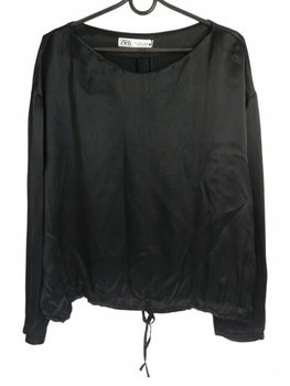 Bluzka damska czarna ZARA Rozmiar L CZARNA