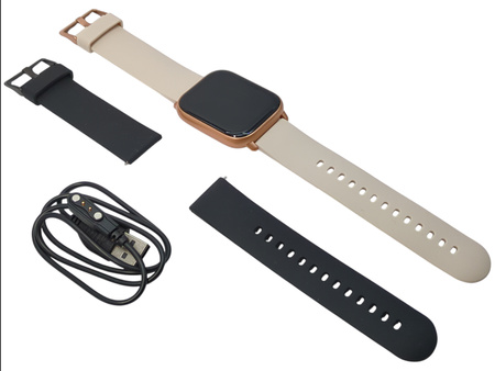 Smartwatch zegarek Ruimen H1 Złoty pulsometr monitor snu