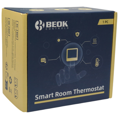 Termostat Beok TOL47-WP WiFi podłogowy 16A 5-35°C Tuya