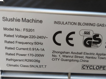 Maszyna do slushy Azmsary FS201 Slush Machine 2,5L 6 programów LED