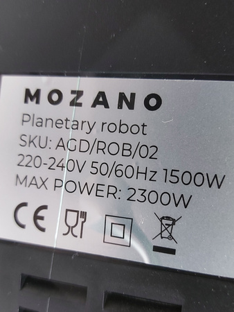 Robot planetarny Mozano MODEL AGD/ROB/02 2300W CZARNY