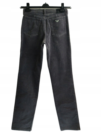 Spodnie damskie Armani Jeans Comfort Fit Szare ROZ.26