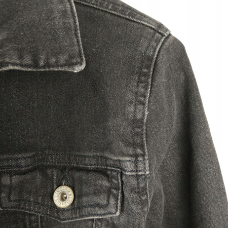 KURTKA JEANSOWA DZIECIĘCA LINCOLN&SHARKS ROZMIAR 158 CZARNA