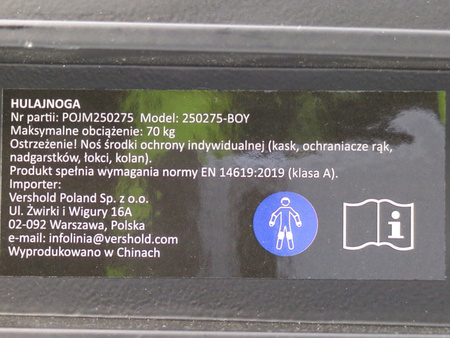 Hulajnoga Playground 250275-BOY dla dzieci koła 145mm do 70kg