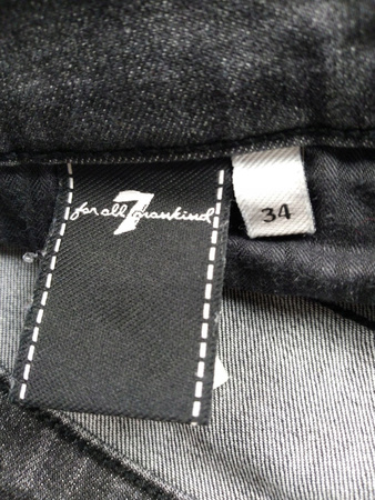 Spodnie męskie jeans Czarne 7 FOR ALL MANKIND ROZ.34