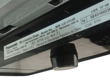 Kuchenka mikrofalowa Panasonic NN-GD35HB 1000 W 23 litry z Grillem Czarny