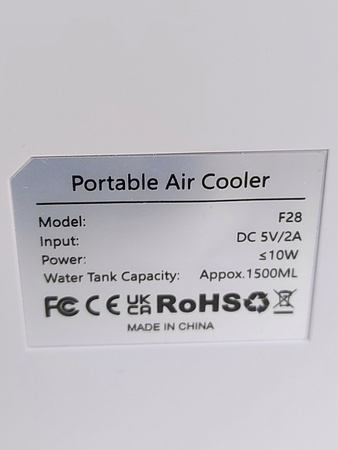 Klimatyzator przenośny 4w1 LED 5 prędkości 1500 ml zbiornik z pilotem