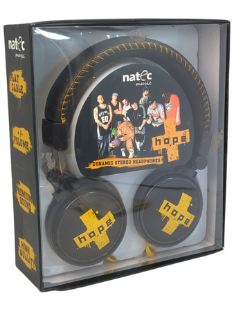 Słuchawki nauszne stereofoniczne Natec Music Hope czarne