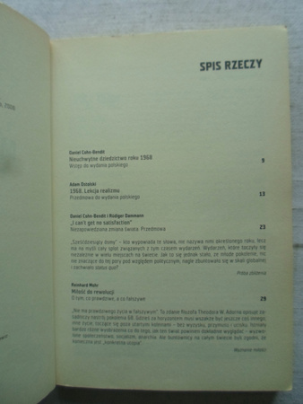 Maj '68. Rewolta Daniel Cohn Bendit, Rudiger Dammann