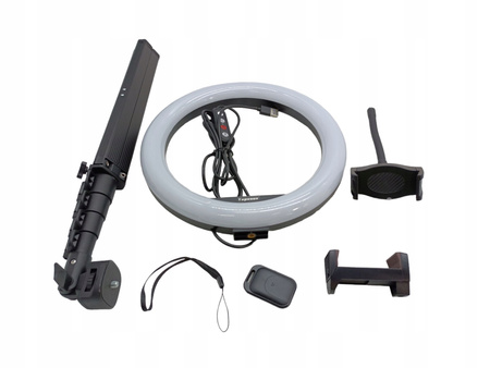 Lampa Ring LED 10" ze statywem Tupwoon Tupr01