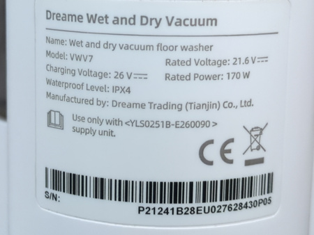 ODKURZACZ PIONOWY BEZPRZEWODOWY Z MOPEM Dreame H11 VWV7 biały