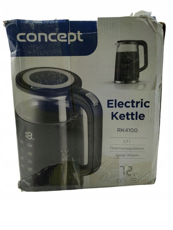 Czajnik elektryczny CONCEPT RK4100 2200W 1.7 l czarny
