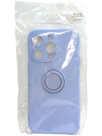 Etui Plecki do Apple Iphone 14 Pro fioletowe z uchwytem na palec