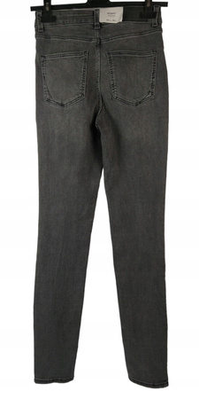 Spodnie jeans damskie C&A Rozmiar 34 Szare