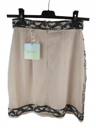 SPÓDNICA MISSGUIDED ROZMIAR 32 BEŻOWA