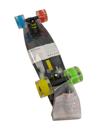 Deskorolka Deleven 22" 56cm z kółkami LED dla początkujących