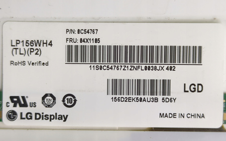 Matryca LG LP156WH4 15,6" 1366x768px; 40pin