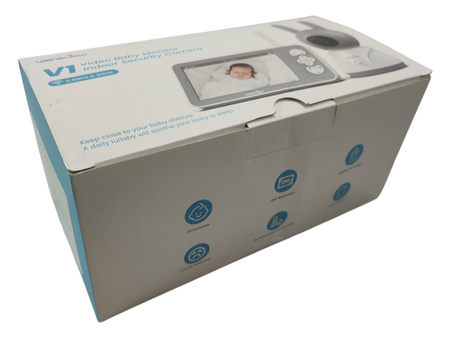 Niania elektroniczna Wansview V1 LCD 108OP 5"b | noktowizor | kołysanki