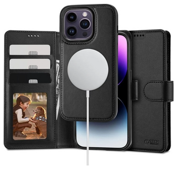 Etui iPhone 15 Pro Tech-protect Wallet Magsafe Case Czarny