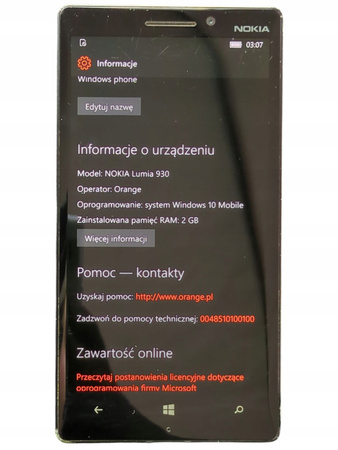 Smartfon Nokia Lumia 930 5″ AMOLED 20MP LTE 2GB/32GB Windows Phone