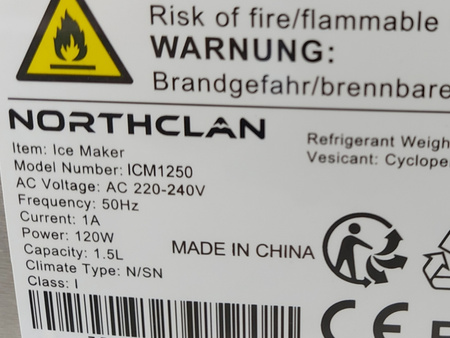 Kostkarka do lodu NORTHCLAN ICM1250 2 Rozmiary Kuliste Kostki Lodu