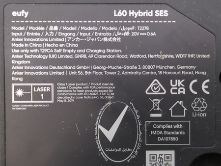 Robot sprzątający Eufy L60 Hybrid T2278