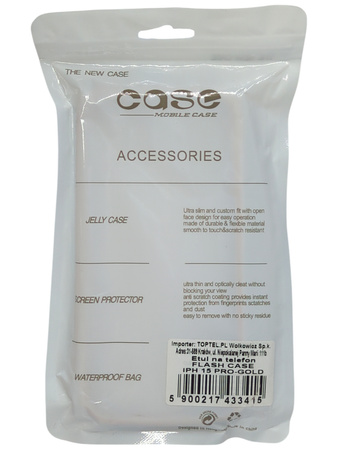 Etui plecki Flash Case do Iphone 15 Pro złoty