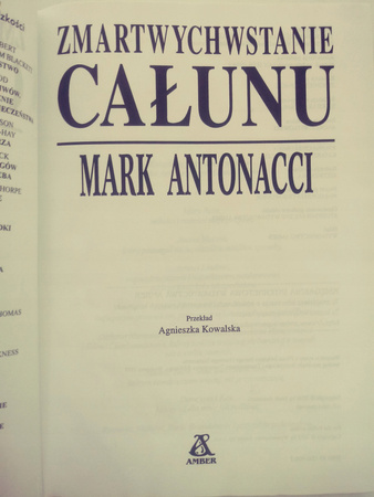 Zmartwychwstanie całunu Mark Antonacci
