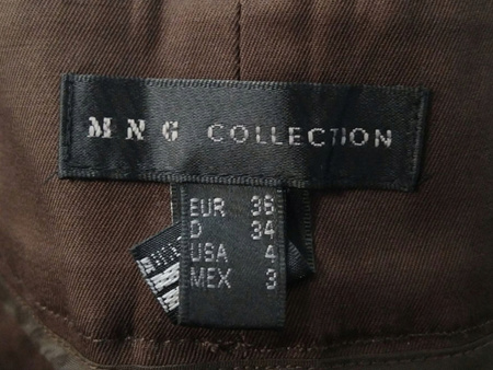SPODNIE DAMSKIE MNG COLLECTION ROZMIAR 36 BRĄZOWE