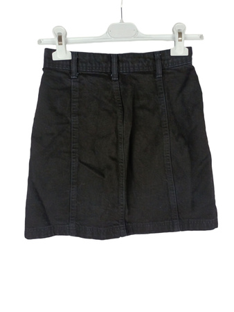 SPÓDNICA JEANS CZARNA STRADIVARIUS ROZMIAR 32