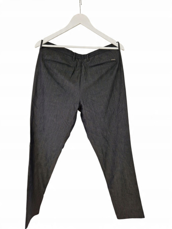 BOSS Spodnie Męskie Eleganckie Czarne