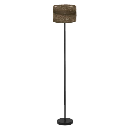 LAMPA PODŁOGOWA STOJĄCA Decor Cardboard Cylinder Floor E27 brązowa