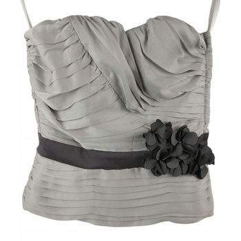 BLUZKA DAMSKA H&M ROZMIAR 34 SZARA