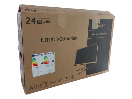 Monitor Acer Nitro VG240Y 23.8" IPS FHD 75Hz FreeSync Gaming
