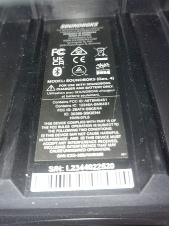 Głośnik przenośny Soundboks 4 GŁOŚNIK IMPREZOWY 126dB 40H