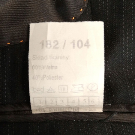 MARYNARKA MĘSKA MORE ROZMIAR 182/104 CZARNA