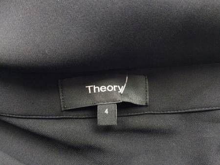 SPÓDNICA JEDWABNA DAMSKA CZARNA THEORY ROZ.4 (XS)