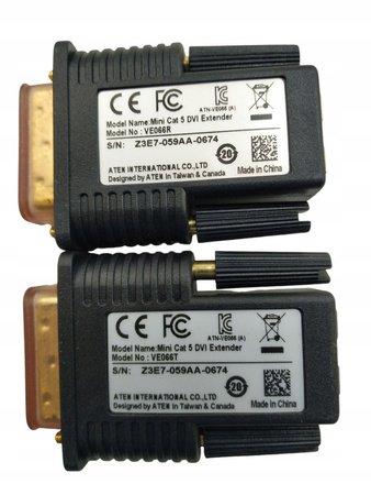 Ekstender przez kabel sieciowy RJ45 20 m Aten VE066