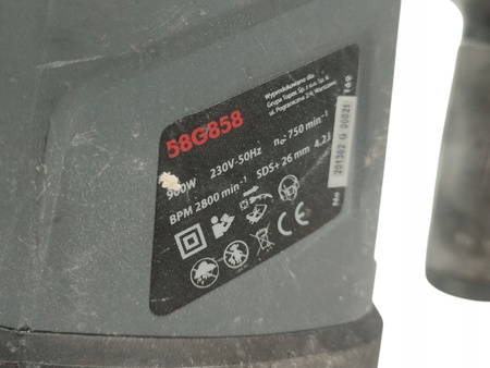 Młot udarowo-obrotowy GRAPHITE 58G858 SDS Plus 900 W 4.2 J