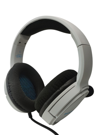 Słuchawki przewodowe nauszne z mikrofonem Binnune BG02 białe