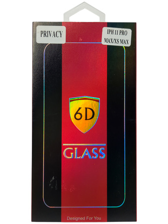 Hartowane szkło 6D Privacy Glass do iPhone Xs Max / 11 Pro Max