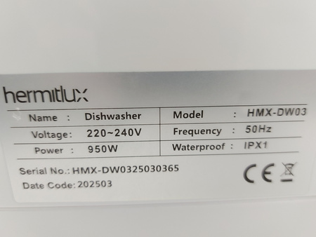 Zmywarka stołowa Hermitlux HMX-DW03 wolnostojąca 4 komplety 6 programów