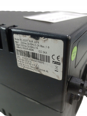 Zasilacz awaryjny UPS Lestar MC-855ff 800VA 480W
