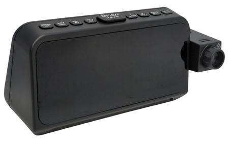 Radio projekcyjne CR1024 FM budzik LCD USB sieciowo-bateryjne