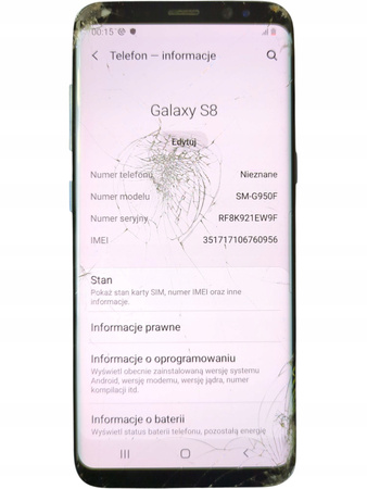 Smartfon Samsung Galaxy S8 SM-G950F 4/64GB 5.8" Niebieski