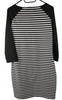 SUKIENKA RESERVED ROZMIAR L BIAŁO-CZARNA W PASKI